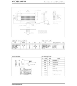 <strong>Lcd</strong> 1602 i2c cog 16x2 character monochrome 8 pin i2c type <strong>lcd</strong> <strong>display</strong> <strong>module</strong> <strong>lcd1602</strong> HEXING - Product Image 4
