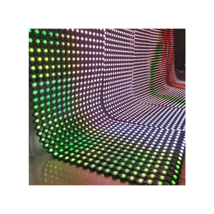 P60 polonya'da katlanabilir RGB LED piksel Led tel örgü elek dev açık hava reklam ledi ekran özelleştirmek - Product Image 1