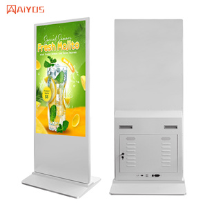 Kapalı ayakta dijital tabela 55 65 inç interaktif yüksek çözünürlüklü LCD süpermarketler ve kafeler için WiFi ile reklam oyuncu - Product Image 3