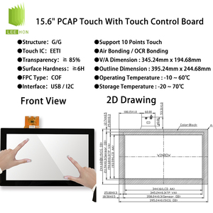 AUO 15.6インチTFT LCDスクリーンEDPインターフェースAHVAパネルFHD工業用PC LCDディスプレイ15.6インチTFT LCDモジュール - Product Image 4
