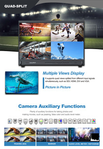 Para LILLIPUT 2. 0 31,5 pulgadas, Monitor de Director de transmisión de HDR 4K, IPS, nuevo 3G-SDI para entrada HDMI DVI/VGA, vista múltiple - Product Image 5