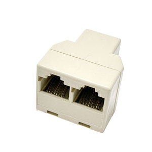 1 để 2 nữ để nữ 8P8C RJ11 RJ45 nối LAN <span class=keywords><strong>Ethernet</strong></span> mạng mở rộng cáp Splitter Adapter Modular cắm - Product Image 4