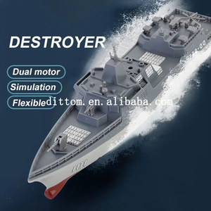 1:890 4CH 2.4G Highly Detailed RC Micro Cruiser Frigate Naval Destroyer <strong>Battleship</strong> Model <strong>Toy</strong> for Kids - Product Image 5