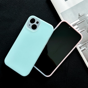 Şeker renk sıvı silikon kauçuk yağ ve iç mikrofiber koruma ile cep telefonu kılıfı Iphone 12 13 14 15 16 Pro Max - Product Image 6