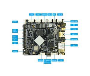 SUNCHIP Android 11 RK3566 Встроенная Материнская плата Wifi BT EDP MIPI 1,8 GHz Android плата для LCD Digital Signage