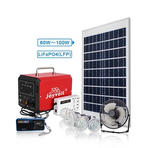 Sistema di energia solare per uso domestico 25Ah LiFePO4 con 6 punti vendita per luci 200W lampadine solari sistema integrato 10A PWM Controller - Product Image 4