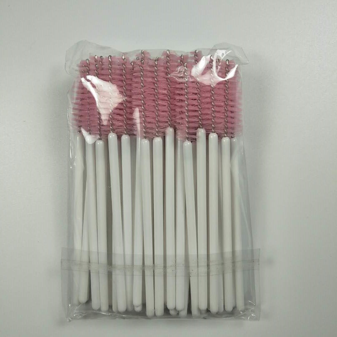 White handle pink fur