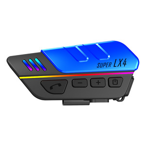 LX4 IPX6 không thấm nước Full-Face mở-mặt Mũ bảo hiểm tai nghe không dây Rider thông tin liên lạc Micro tương thích với xe máy - Product Image 4