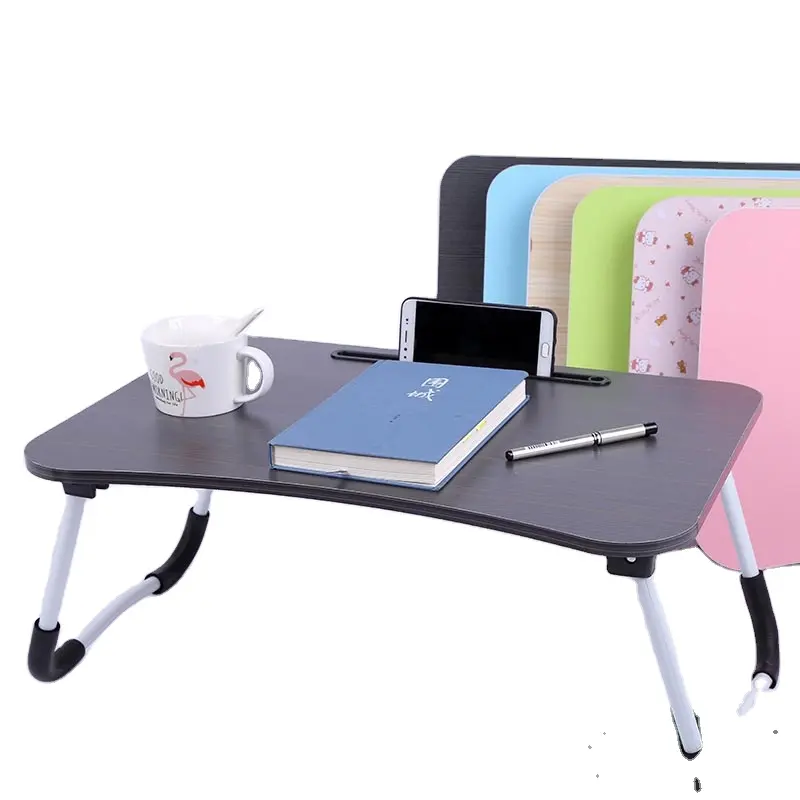 新しいデザインのファッションベッド折りたたみテーブルキッズデスクラップトップデスク