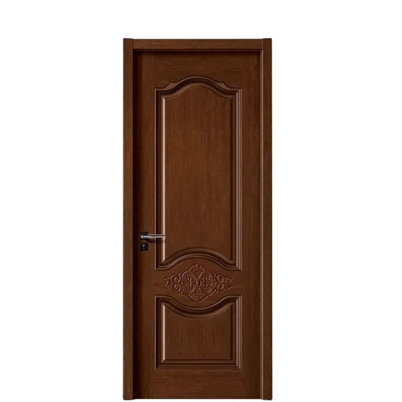 Fotos de Diseño de flores de puerta simple de madera, puerta de madera interior de lujo