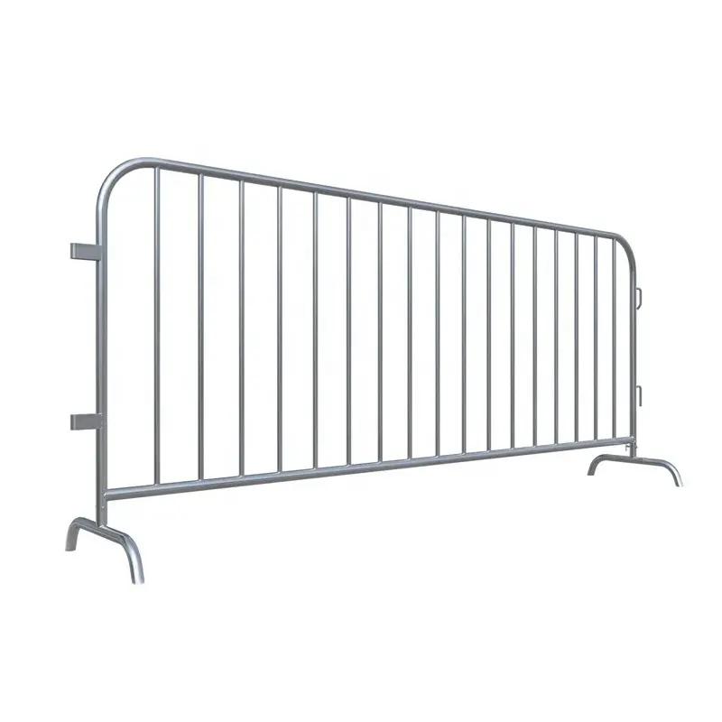 Barriere pedonali temporanee per il controllo della folla recinzione metallica portatile per barriere di controllo della folla