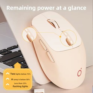 EWEADN Q5 ergonomico LED retroilluminato Gaming Mouse 2.4GHz Display di alimentazione senza fili Mini Design silenzioso per Bluetooth USB PC uso Stock - Product Image 4