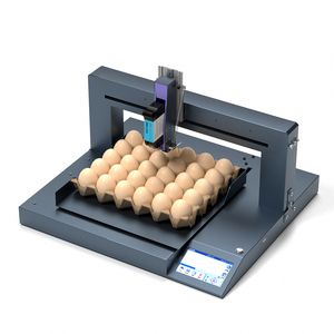 Hoch auflösende Eier tinten strahl-/Datums-Chargencode-Druckmaschine Touchscreen-Steuerung Chargen nummer Eier-Tinten strahl drucker - Product Image 1