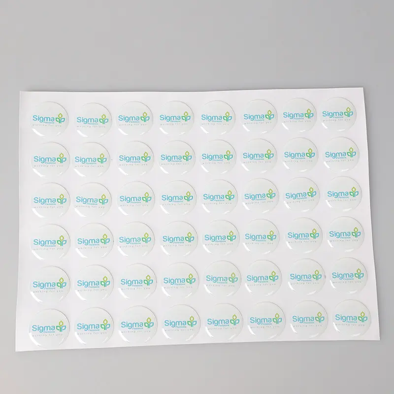 Etichetta di plastica personalizzata all'ingrosso logo di alta qualità 3d sticker machine Gel adesivo con logo in resina epossidica trasparente