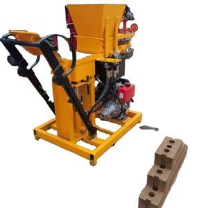 QT1-25小型ディーゼルエンジンアースブロック製造機粘土レンガ機械技術 - Product Image 2