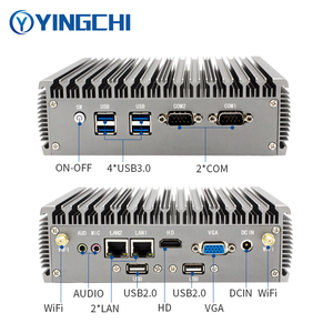 YINGCHI Micro Mini PC I3 6157U 6 * USB Dual Gigabit Ethernet RS232 Win10/11 Linux VGA HD Display Lüfter loser Desktop-Computer - Product Image 2