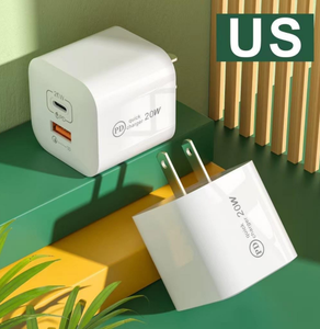 美国小冰块迷你20w双usb-c QC 3.0壁式充电器PD快速充电USB C适配器 - Product Image 2