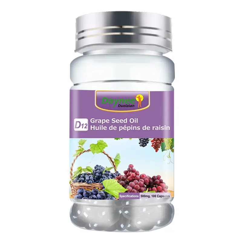 Daynee Druivenpitcapsules Natuurlijke Biologische Kruiden Huid Whitening Supplement Schoonheid Anti Veroudering Gezonde Vitamine Proteïne Softgel