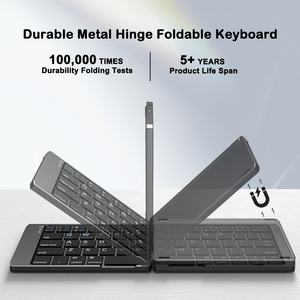 2.4G Wireless BT USB-C Foldable <strong>Keyboard</strong> and <strong>Mouse</strong> <strong>Combo</strong> Rechargeable Portable <strong>Keyboard</strong> <strong>Mouse</strong> <strong>Combos</strong> - Product Image 3