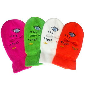 Masker Ski Wajah Penuh 2 Lubang Kustom Topi Musim Dingin Tudung Balaclava Beanie Topi Taktis - Product Image 6