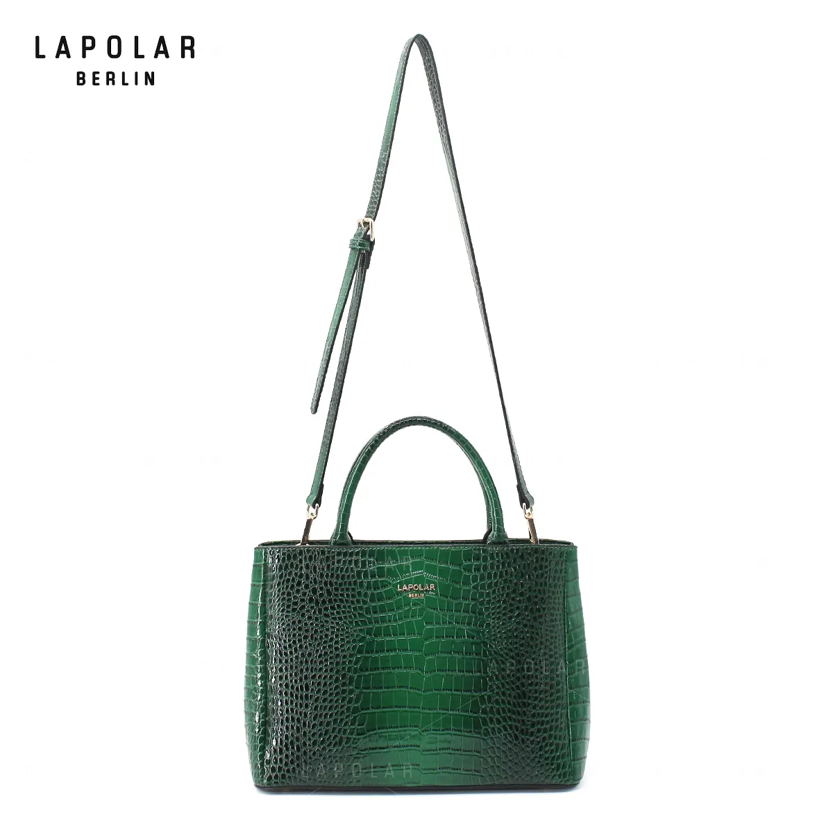 LAPOLAR Top con manico da donna borse in pelle di coccodrillo verde borse da donna in pelle Tote borse di marca con borsa personalizzata Made in china