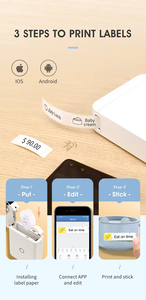 <strong>D110</strong> Android Ios Mini Cheap Smartphone Label <strong>Printer</strong> for Bottles, Goods, Kitchen, Perfume, Cosmetics, Name Sticker - Product Image 5