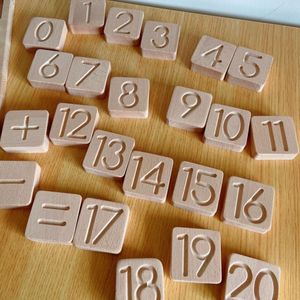 幼児のカウントと数認識のための木製就学前数学学習委員会教育玩具 - Product Image 5