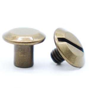 Cheesehead Post Slotted Matingscrews Binding Barrels Chicago <strong>Screw</strong> for Leather Binding Posts Slot Brass <strong>Screw</strong>