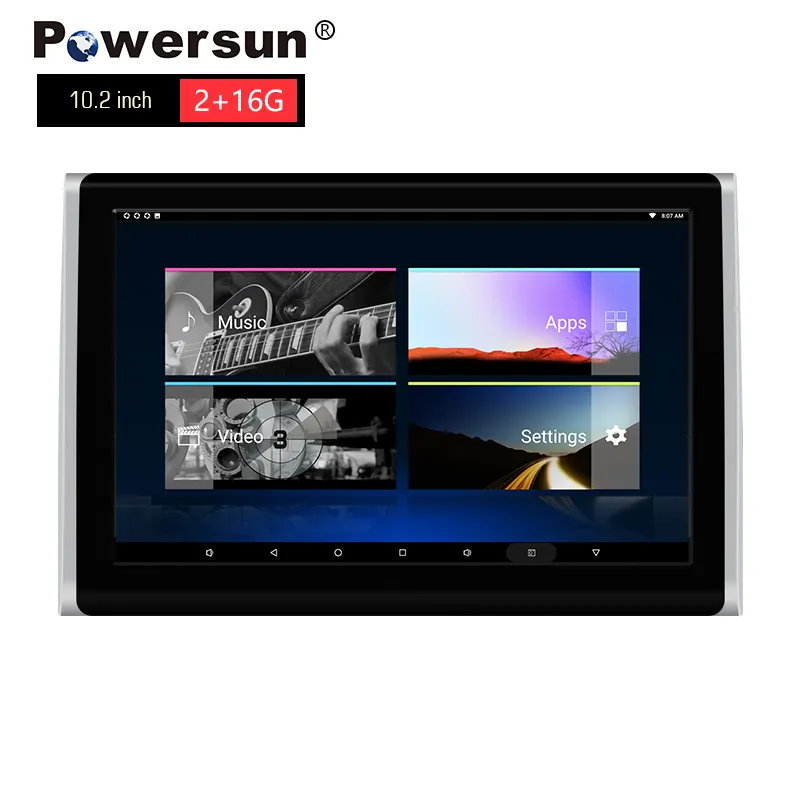 Powersun10.1インチタッチスクリーンカーモニターヘッドレストシートバックAndroid12Androidカーモニター