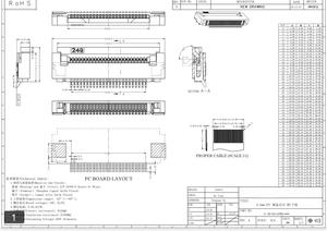 Đầu Nối <span class=keywords><strong>Fpc</strong></span> Chiều Cao 12 Chân 0.5Mm = 1.5Mm Ffc, Đầu Nối <span class=keywords><strong>Fpc</strong></span> (Flat Flex) - Product Image 3