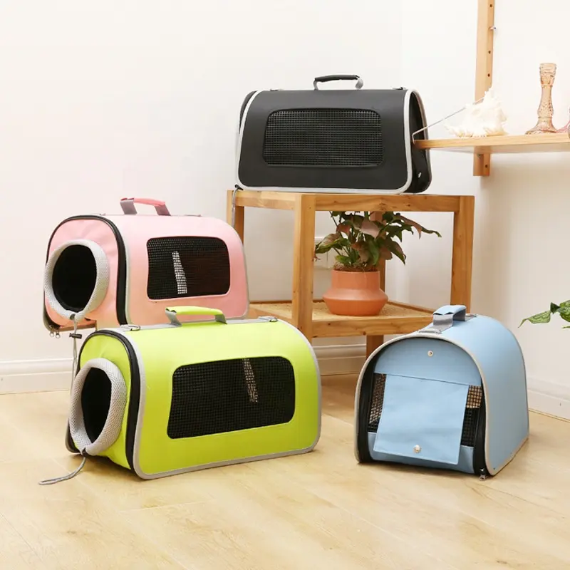 Sac de transport pour animaux de compagnie Offre Spéciale sac de chat approuvé par la compagnie aérienne extensible durable de haute qualité Cages pour animaux de compagnie transporteur pour le voyage