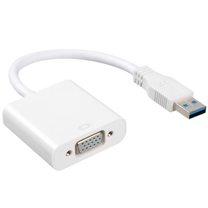 Adaptador USB 3,0 a VGA, convertidor de vídeo multipantalla para gráficos, concentrador USB para ordenador portátil/Monitor de ordenador de escritorio/proyector