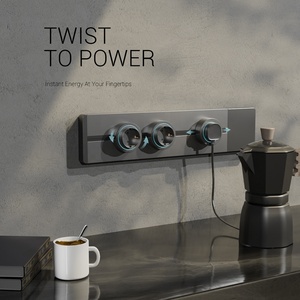 Din Rail Sockets Kitchen Hidden Track Socket EU/<strong>UK</strong>/US/universal Wall <strong>Mounted</strong> Power Rail Orbital Socket Power Strip - Product Image 4