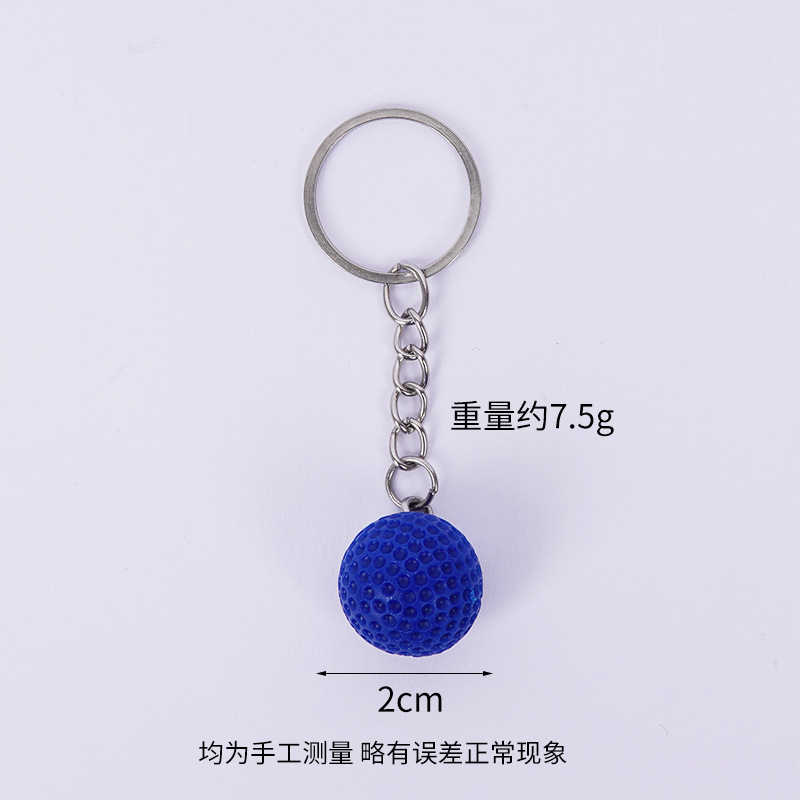 Balle de golf - Bleu foncé (porte-clés)