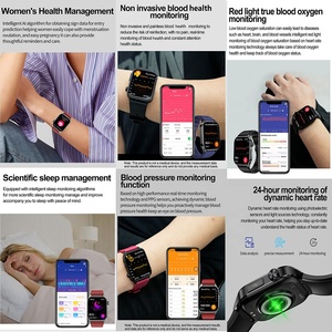 AMOLEDスクリーンブレスレットECG健康的なスマートウォッチ防水血圧尿酸スポーツ測定BT呼び出し女性スマートウォッチ