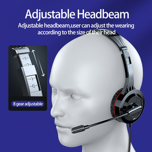 Computer Call Center <strong>Headset</strong> 3.5 mm Jack Home Office <strong>Headset</strong> RJ Plug in Line Voice Control Telephone on Ear <strong>PC</strong> <strong>Headset</strong> - Product Image 5