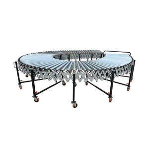 Space-Saving Telescopic Roller <strong>Conveyor</strong> Flexible Powered Roller <strong>Conveyor</strong> with Skate Wheels for Trailer <strong>Loading</strong> <strong>Unloading</strong> - Product Image 5