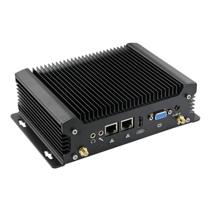 Endüstriyel 8 Usb yönlendirici Barebone Rs485 fansız Linux çift Nic Linux sunucu X86 5405U endüstriyel Mini Pc ile 2 X Gib Ethernet - Product Image 3