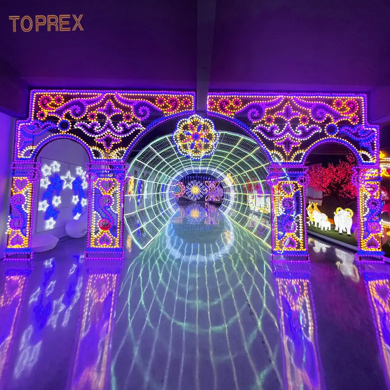 Toprex decor nuova tecnologia di vendita calda impermeabile rgb holiday outdoor permanent Christmas motif lights