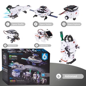 Solarenergie 6 in 1 Zusammen gebautes Toy Space Fleet Science Experiment Diy Space Intelligenter Roboter - Product Image 6