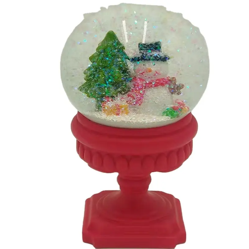 Fabriek Groothandel Customization Crystal Bal Sneeuw Globe Sneeuwbol Met Castle In The Sky Tune En Licht Up Kleur Veranderende gift