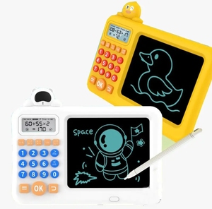 2 in 1教育数学トレーニングゲーム計算機番号カウント液晶書き込みタブレット描画ボード子供のためのおもちゃを学ぶ数学 - Product Image 1