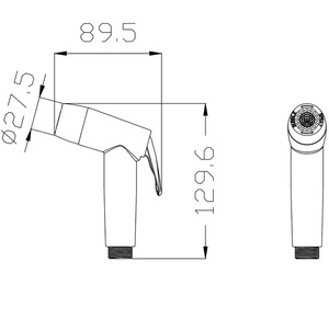 HONGDEC Toilet <strong>Bidet</strong> Head Bathroom <strong>Bidet</strong> Set <strong>Bidet</strong> Sprayer Set with Hose and Bracket Holder - Product Image 5