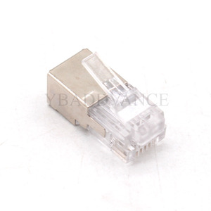 模块化插头长体电话线屏蔽公RJ12 6P6C连接器 - Product Image 4