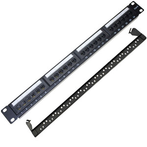 Panel de conexión de red estándar de 19 pulgadas 24 puertos 1U CAT6 UTP panel de conexión LAN RJ45 Cat6 panel de conexión para bastidores de servidores - Product Image 4