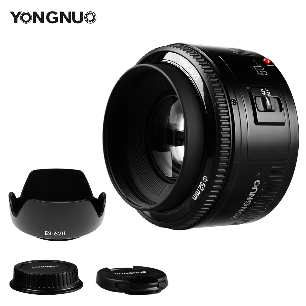 YONGNUO YN 50 مللي متر F1.8 عدسة فتحة كبيرة السيارات عدسات تركيز 50 مللي متر/f1.8 لكانون EOS كاميرات DSLR