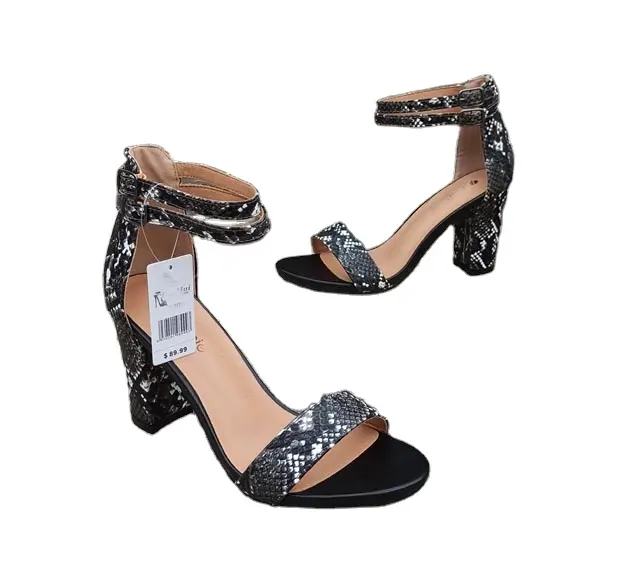 Sandalias elegantes para mujer, zapatos de cuña de tacón alto de diseño hermoso