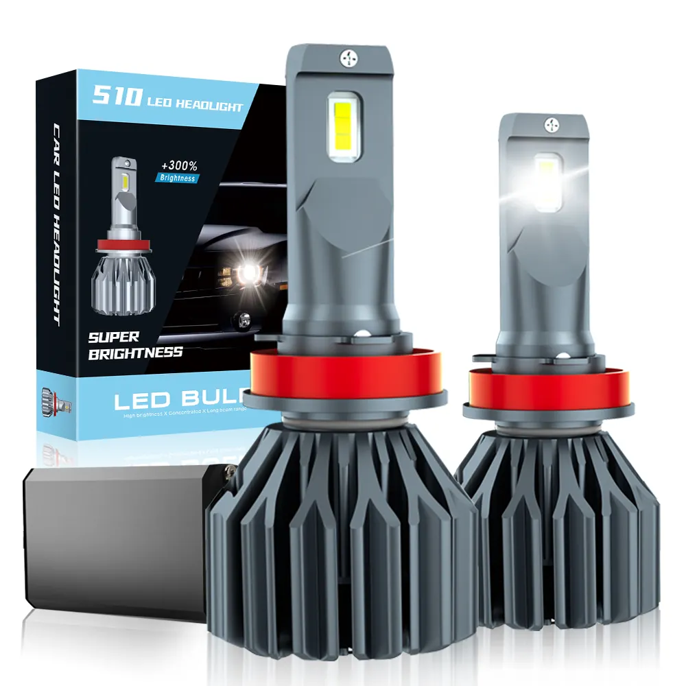 Bombillas de faros LED de 35w, 7000 lúmenes, conversión extremadamente brillante con unidad canbus ip68 para H4 H7 H1 9004 9005