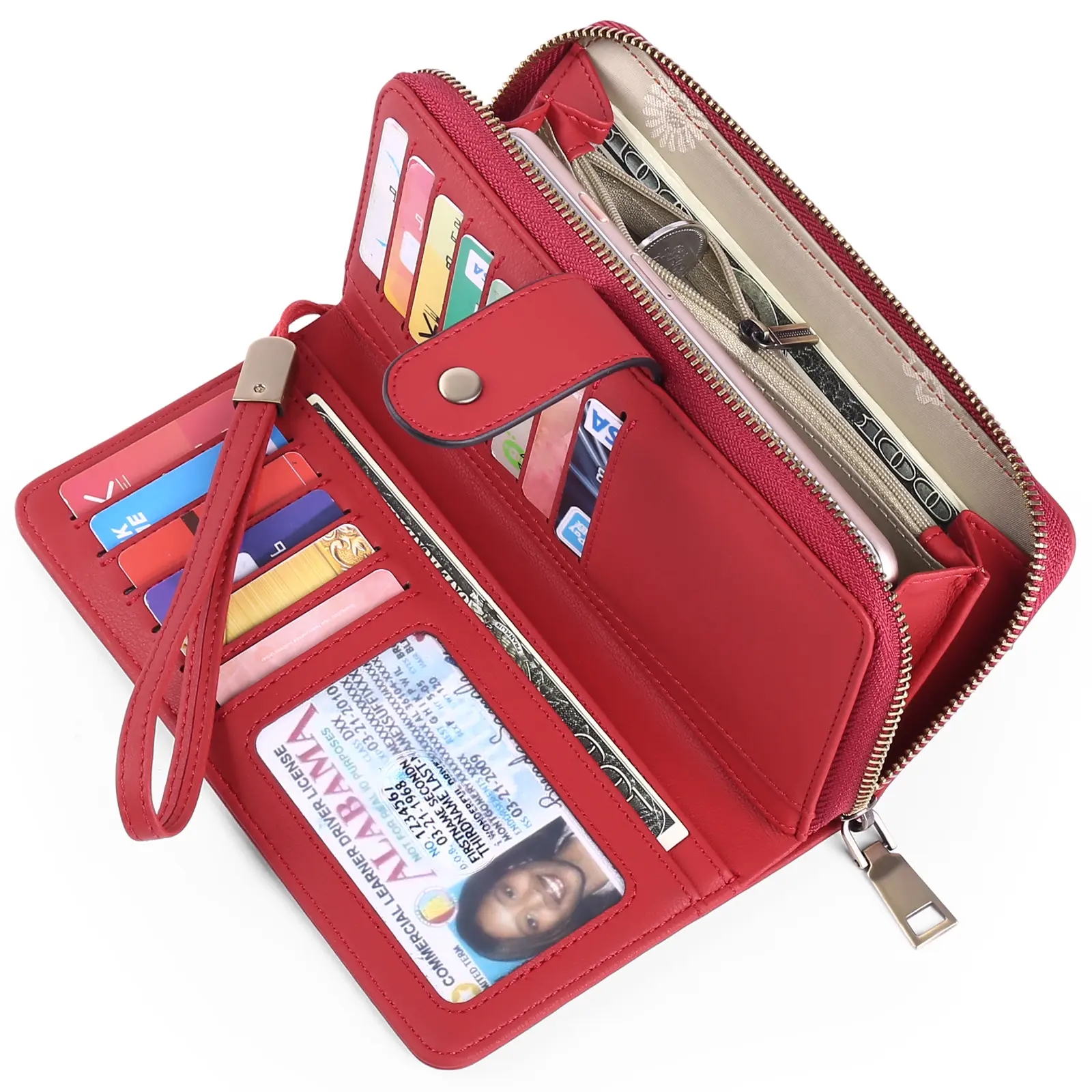 2023 nuovo portafoglio da donna lungo europeo e americano titolare del portafoglio portadocumenti porta passaporto porta carte d'identità portafogli