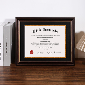 Nhà Máy Bán buôn 11x14 8.5x11 A3 A4 cổ điển thanh lịch chính thức giấy phép ủy quyền tấm giấy chứng nhận đại học bằng tốt nghiệp khung - Product Image 3